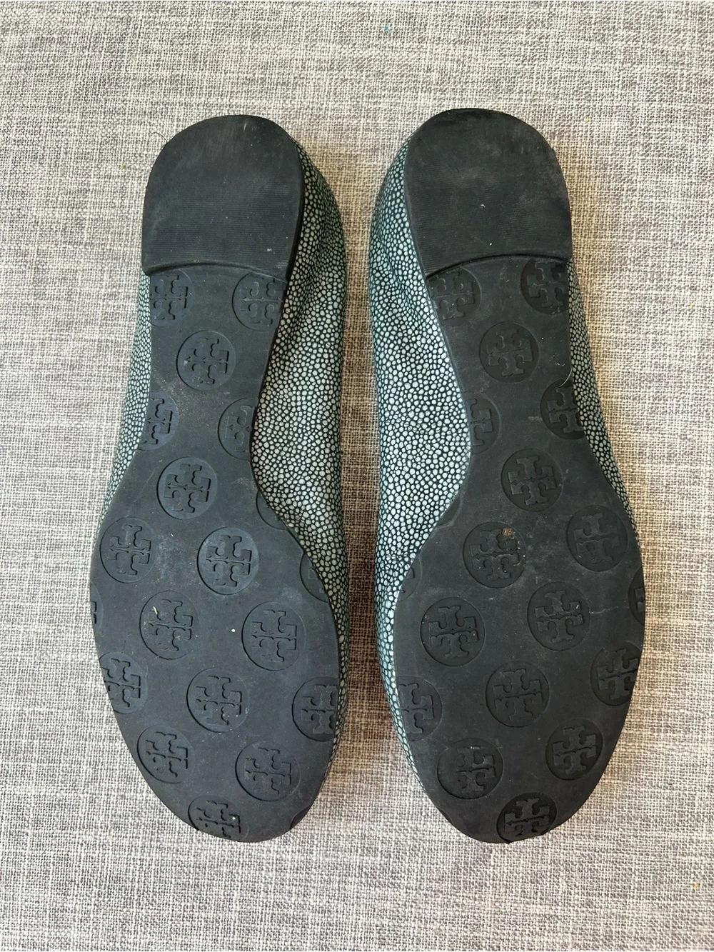 Tory Burch Stingray Reva Logo Ballet Flats in